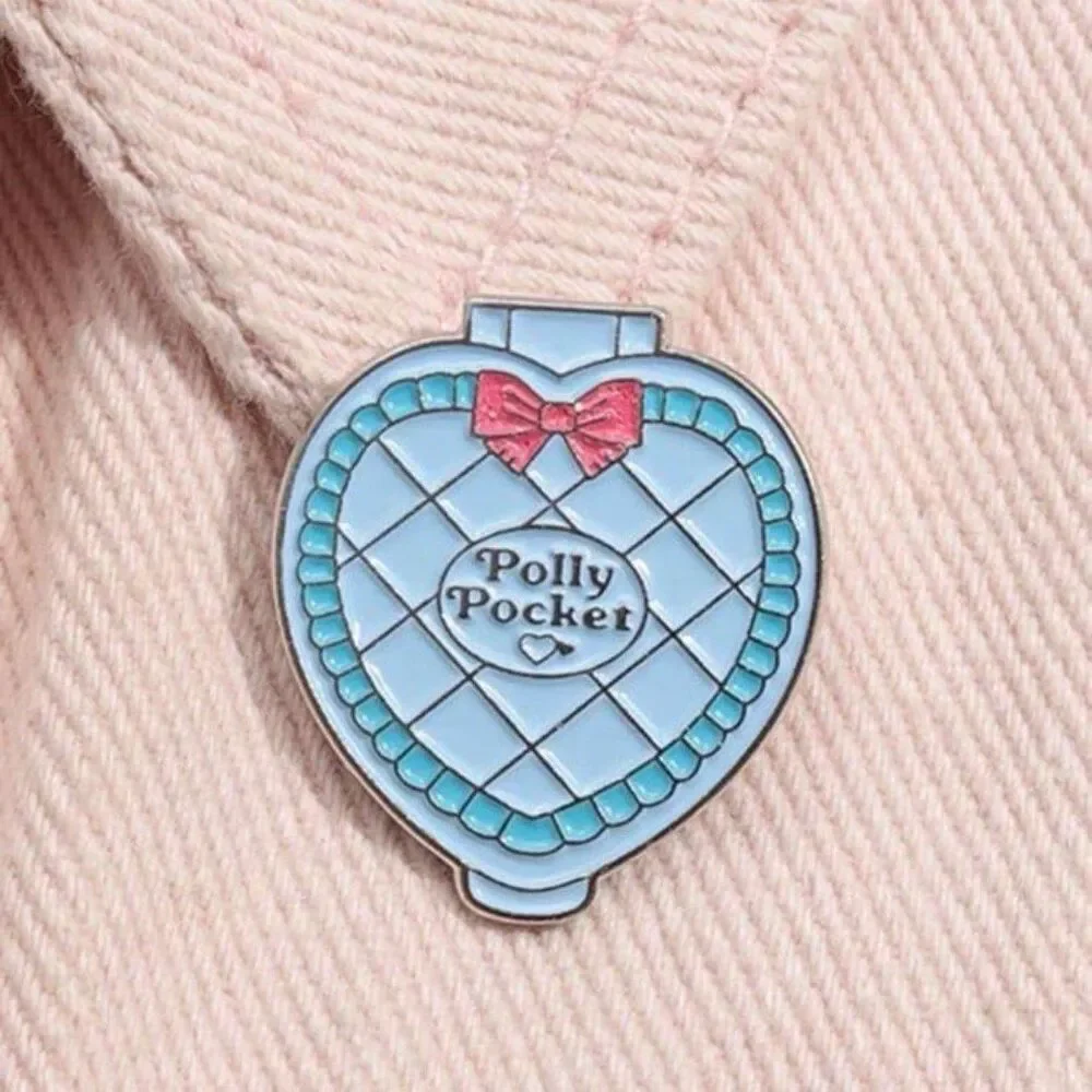 Retro Polly Pocket Enamel Pin Barbie Y2K